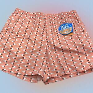 COLUMBIA PFG Men’s XL Pinkish Water Shorts Swimsuit Fish Print